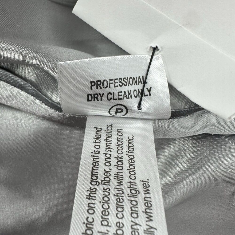 Calvin Klein Womens Coat 3X Gray Wool‎ Cashmere Blend Tailored Button Front $340 - Picture 10 of 12
